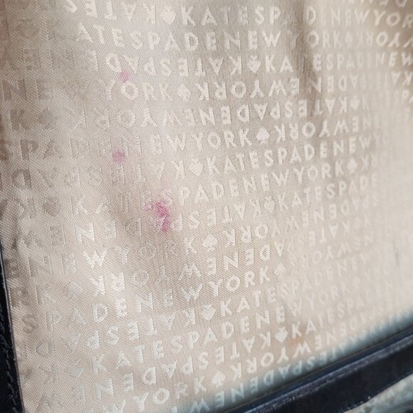 Kate Spade Black Leather Crossbody • Pink Strap - Picture 10 of 10